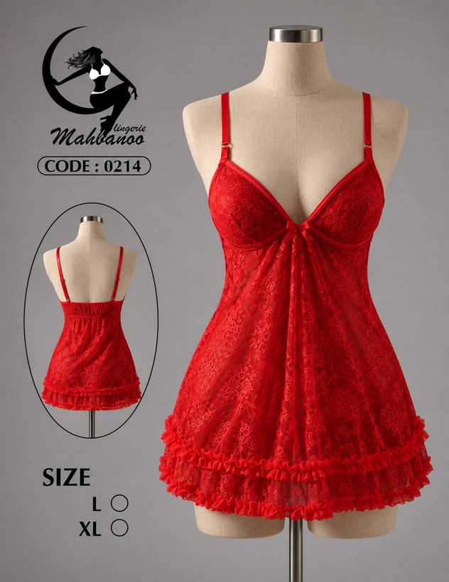 لباس خواب فانتزی زنانه کد 0214