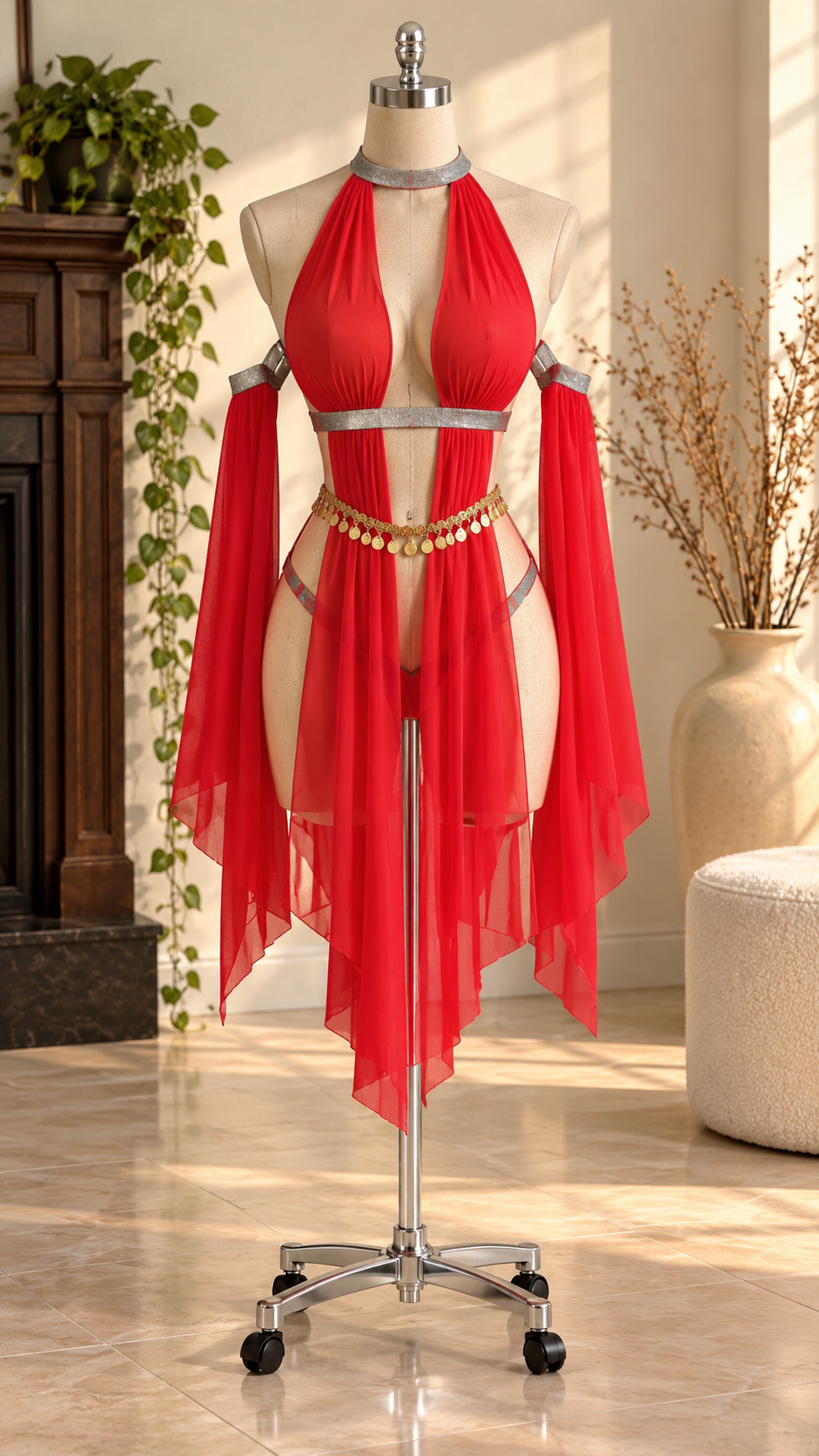 کاستوم فانتزی رقص عربی زنانه کد 9087